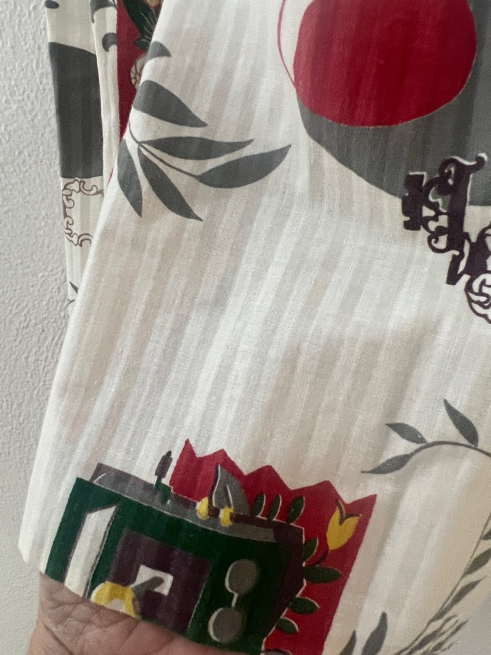 Vintage 50’s handmade full gathered waist apron the pattern is fabulous, decor - Picture 2 of 10